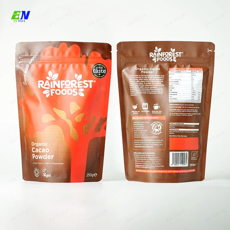 Digital Printing 500g Coffee Tea Nut Food Zip Lock Stand up Packing Pouch