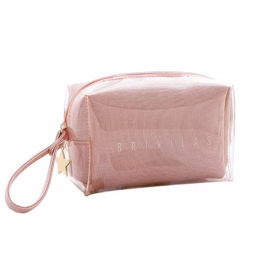 Sac à main de maquillage imperméable pour femme, sac cadeau cosmétique mignon pour femmes, holographique clair en PVC ou TPU, luxe, mode voyage, réplique transparente colorée, sac cosmétique